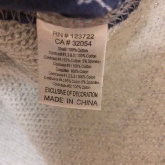 Anthropologie Gray and Blue Patchwork Sweater - Picture 4 of 5